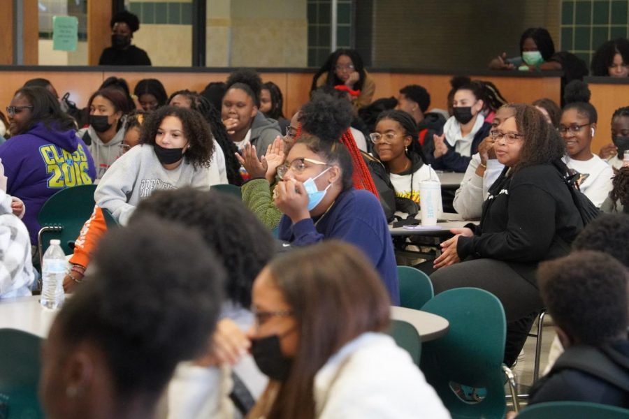 Santa Fe students gather for the first BSU meeting on Nov. 5, 2021. 