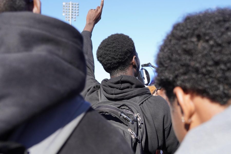 On Nov. 18, 2021, BSU organizes a peaceful student walkout for Julius Jones. 