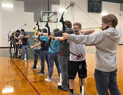 Santa Fes archery team competing in their first tournament