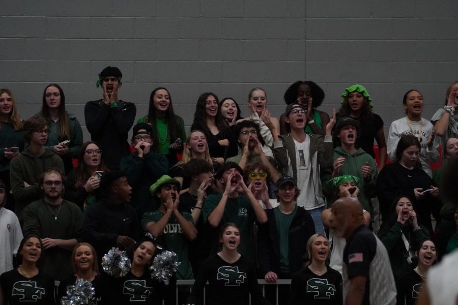 The Santa Fe crowd came out in strong support of their Wolves.