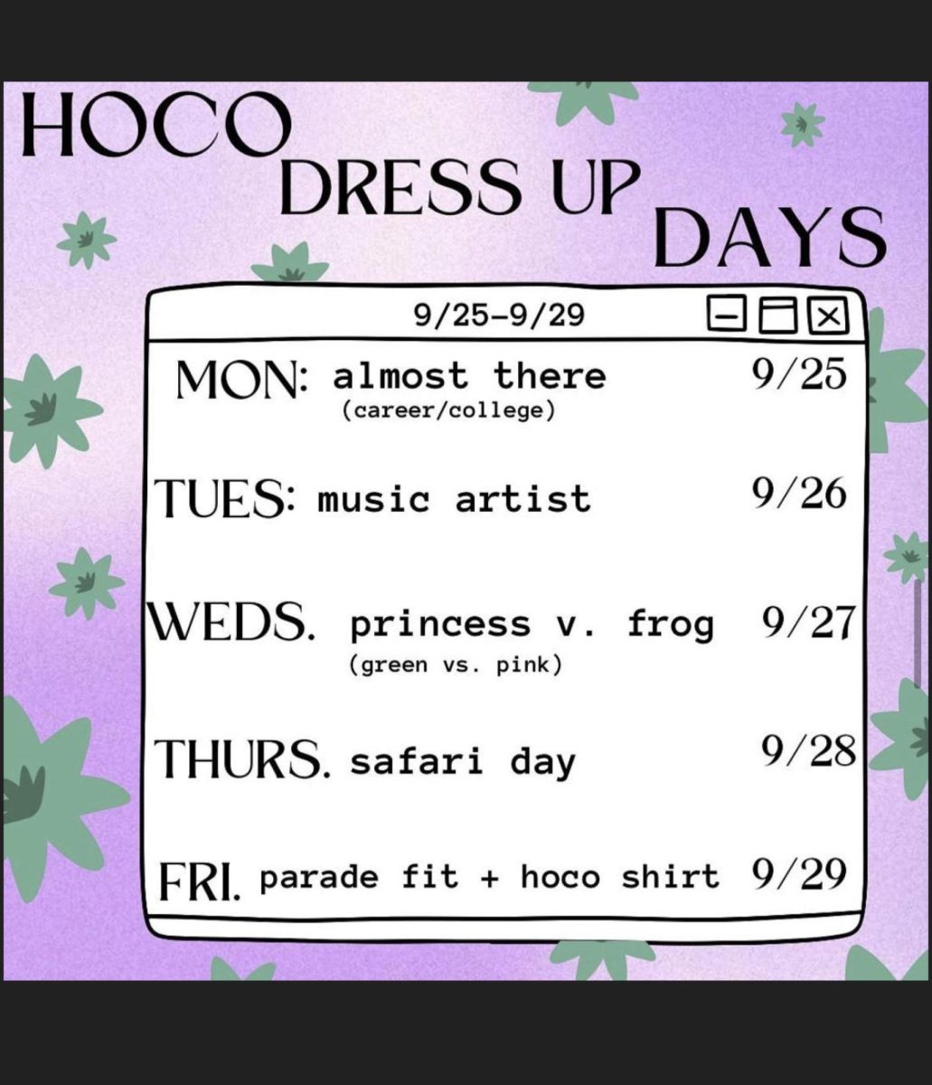HOCO Dress Days & Event Calendar