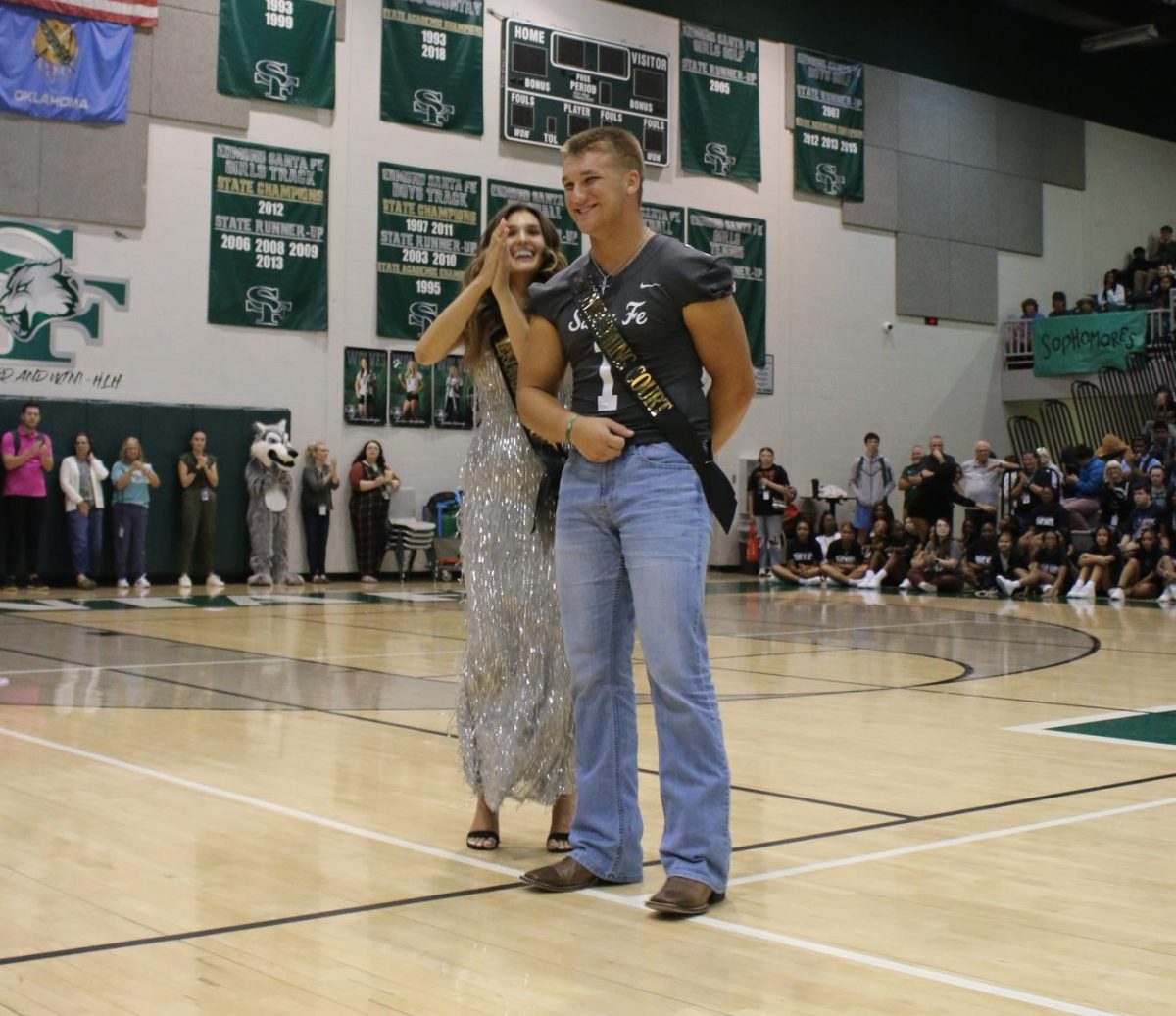 Take a bow! Bergin Kyser wins Homecoming King. 