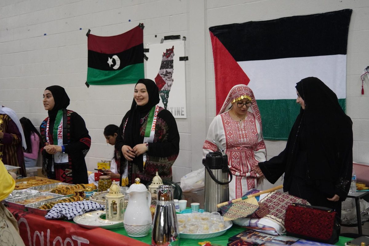 Palestine booth at the culture fair.