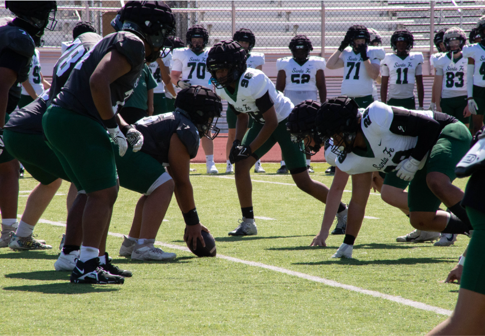 Santa Fe football team going up against themselves for the Sante Fe wolf wars fundraiser.