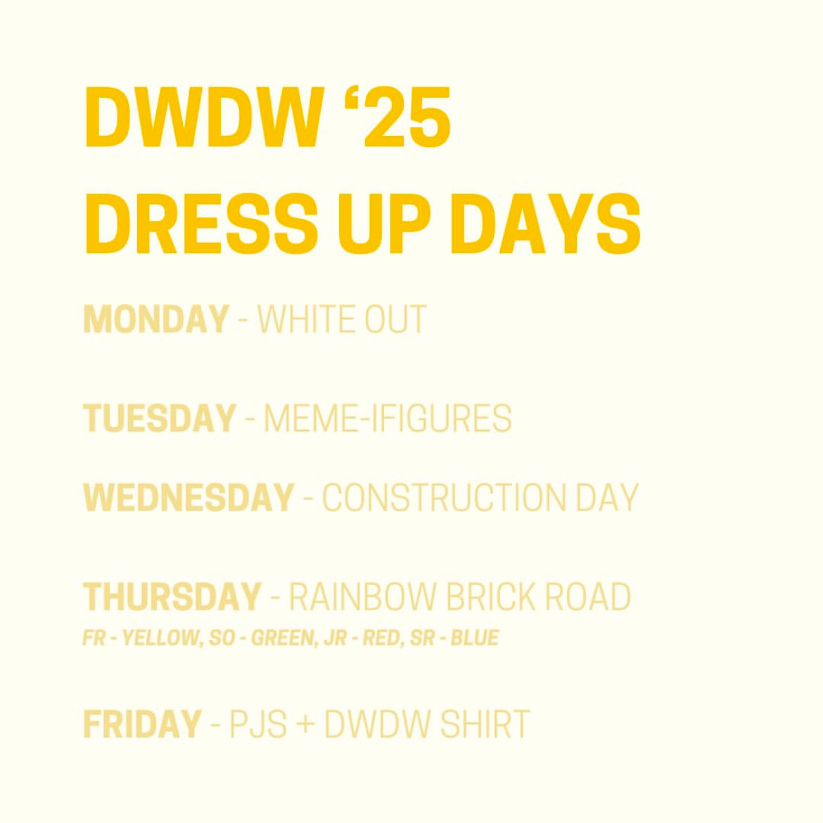 Dress Up Days