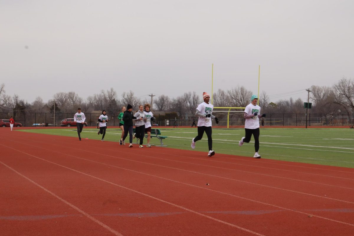 Runners during the fun run.