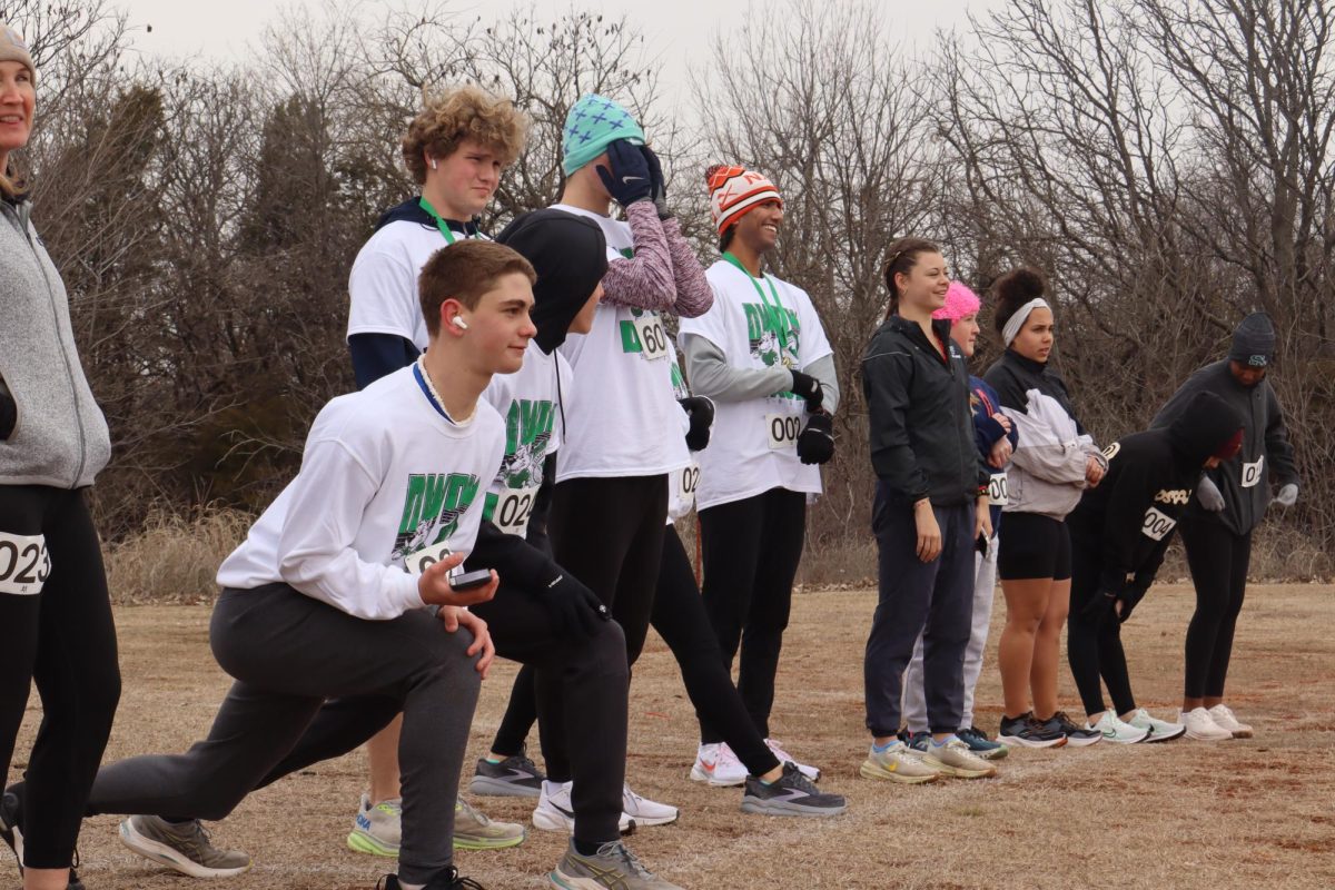 Runners at the starting line for the 5K.