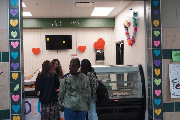 Students purchase from the cafe