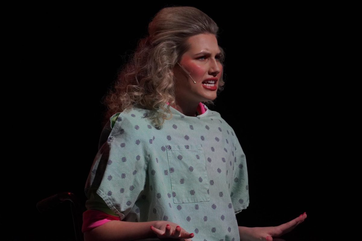 Reese Hollingsworth, as Mrs. Wormwood, talking about her disgust with her new child, Matilda.
